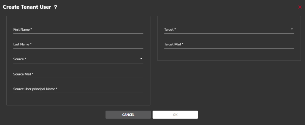 Create single user