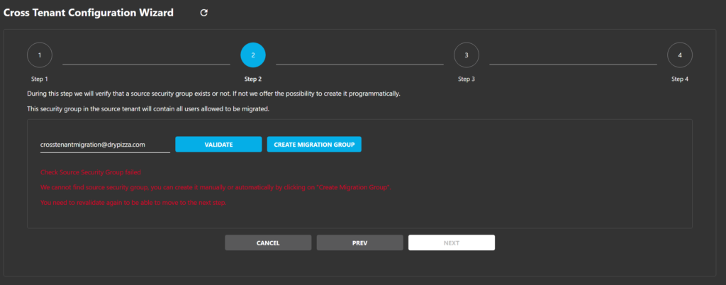 Wizard Step 5 - Target Setup