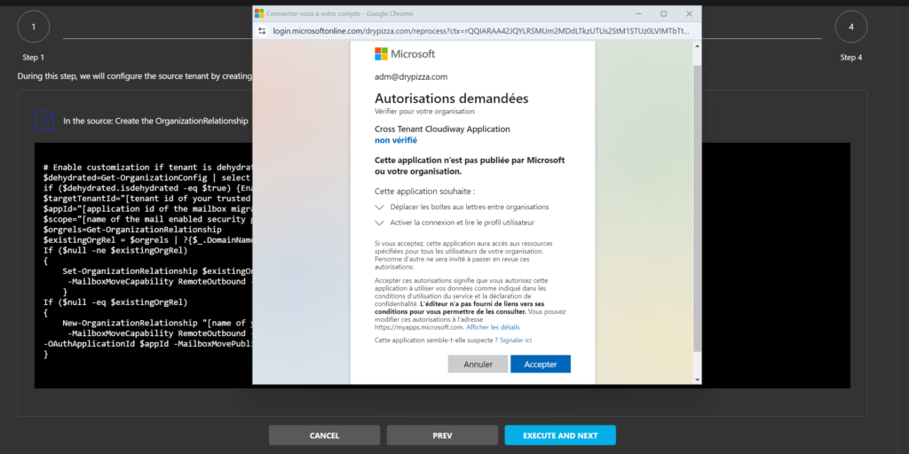 Wizard Step 9 - Migration Endpoint