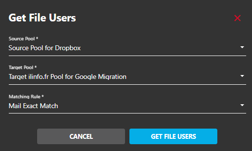 Create User Dialog