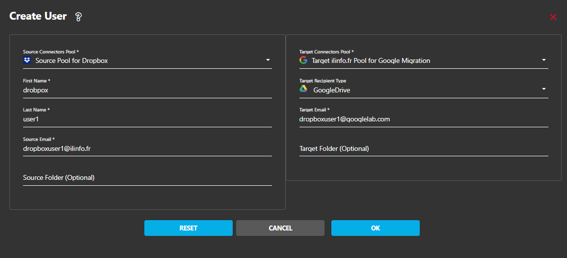 User List Tab