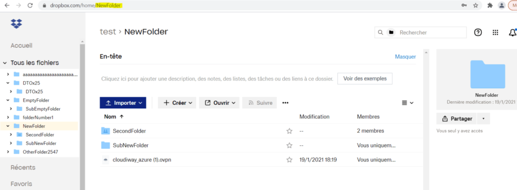Dropbox folder exclusion settings