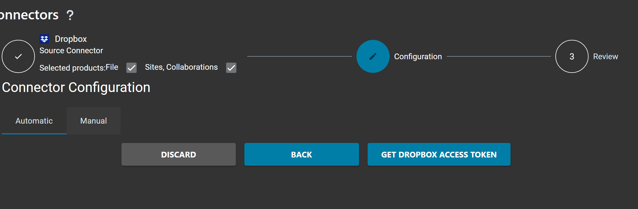 Get Access Token Button