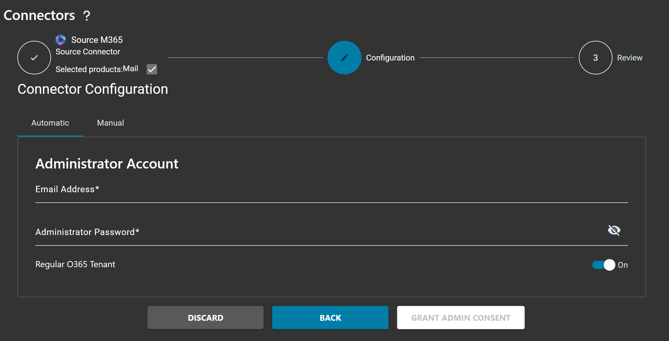 Microsoft 365 Source Connector configuration