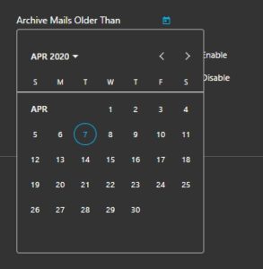 Archive mailbox calendar migration