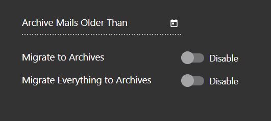 Archive Mails Older