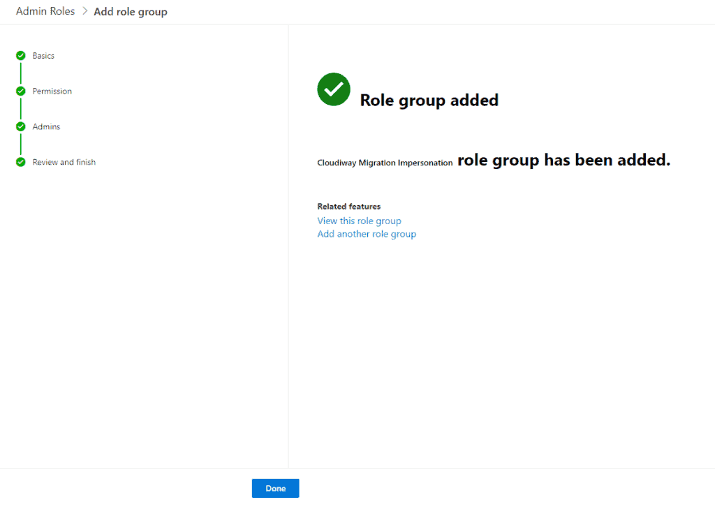 Role group added