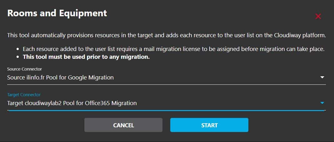 Office 365 Rooms Migration