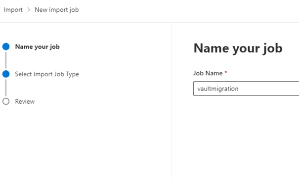 Job name