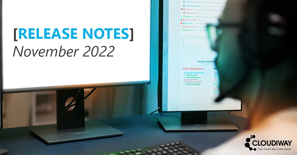 Cloud Migration Release Notes November 2022